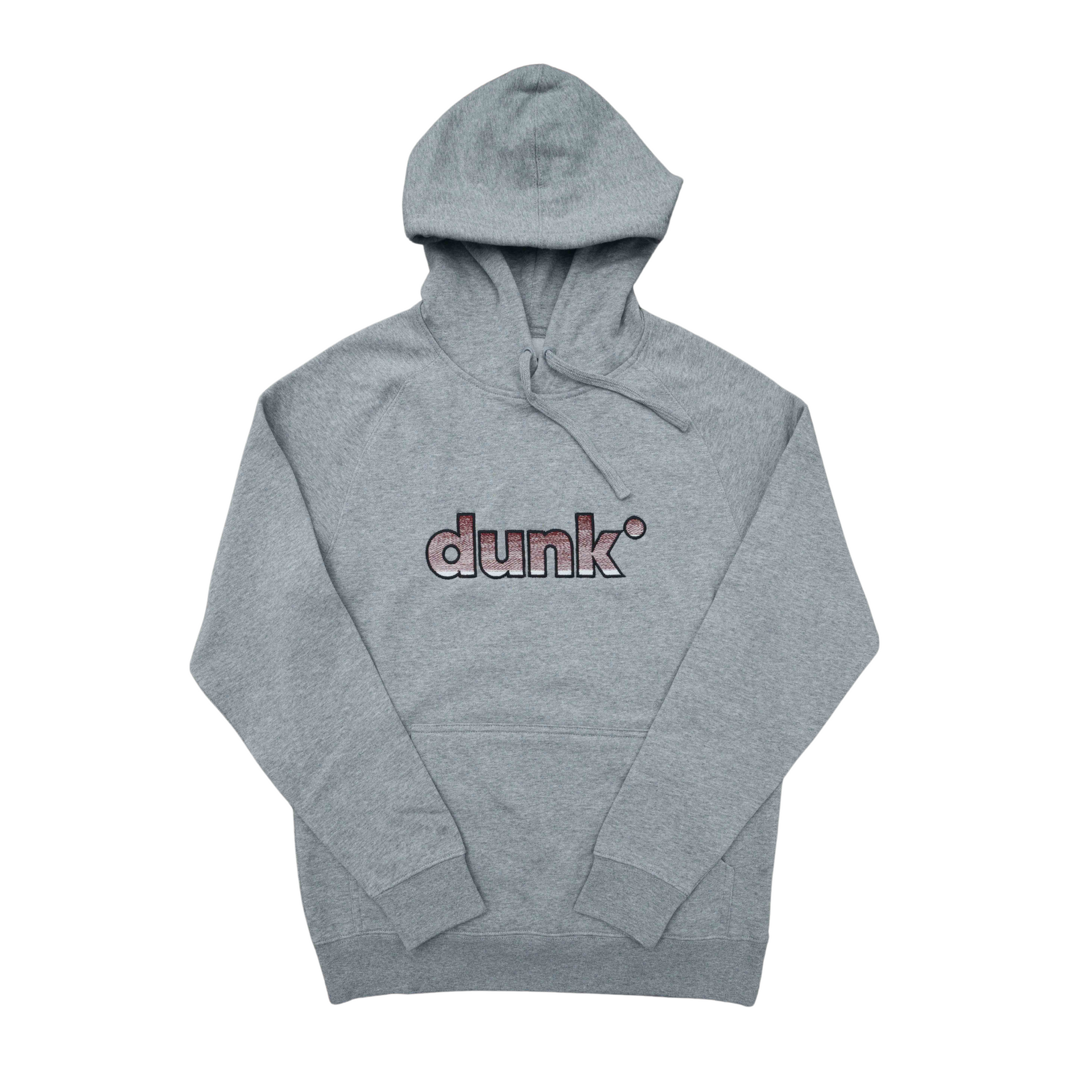 DUNK Embroidered Grey Hoodie